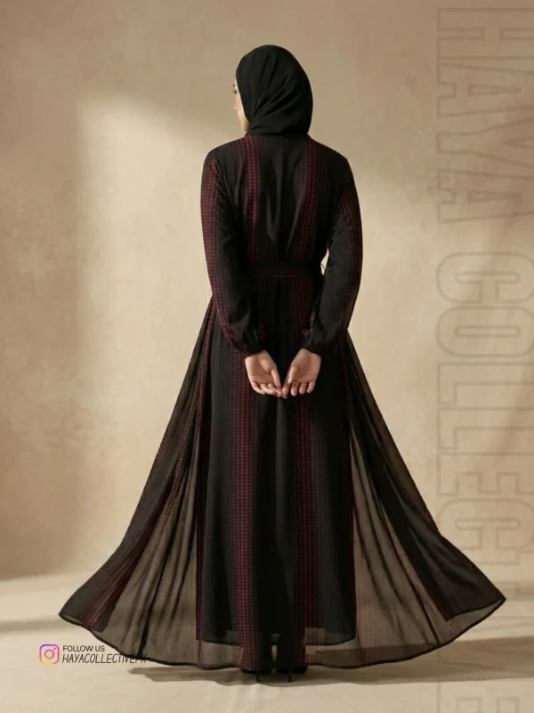 Luxury Georgette Abaya with Matching Belt